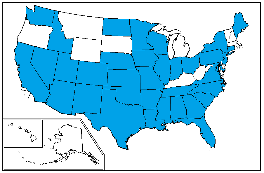 Locations serviced by Office Routing Plus (ORP) solutions from office-routing.com.