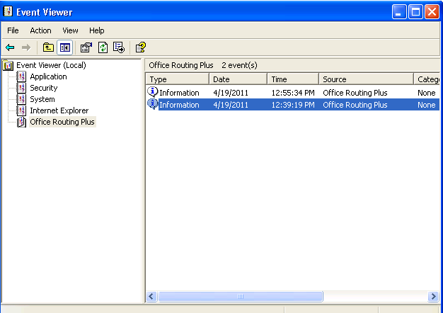 ORP Event Viewer